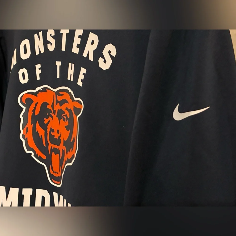 Chicago Bears Nike NFL On-Field Mens Hoodie Monsters Size L - Picture 3 of 9